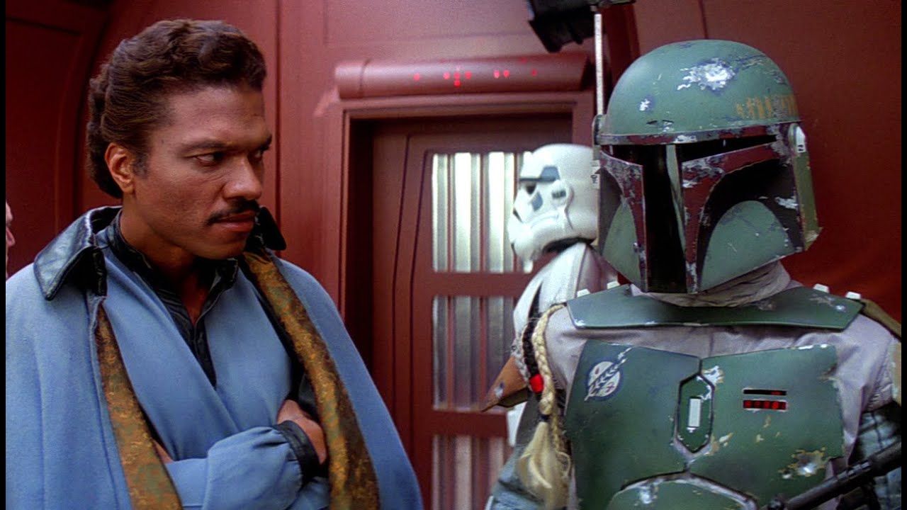 Lando Calrissian och Boba Fett i Star Wars Episode V